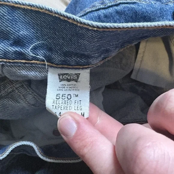 Vintage‎ Y2K Levi's 550 Tapered Leg Relaxed Fit Women's Jeans 30x27 - Picture 4 of 10